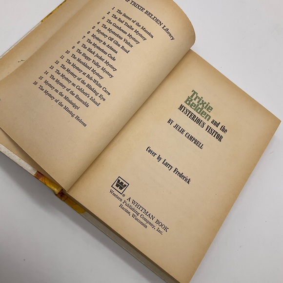 TRIXIE BELDEN HARDCOVER MYSTERIOUS VISITOR - Picture 5 of 10